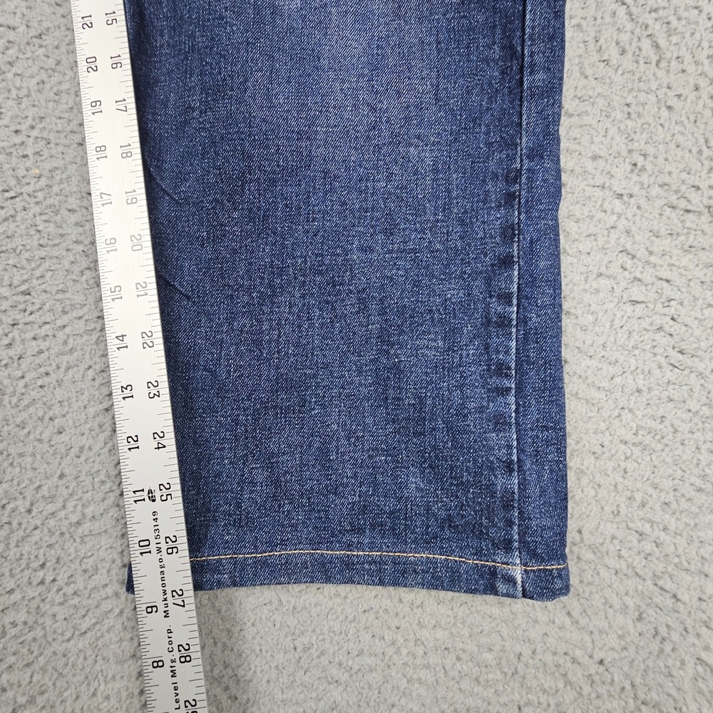 Levi's 505 Regular Fit Jeans Mens 40x27 Blue Medium Wash Straight Leg Stretch - Picture 8 of 10